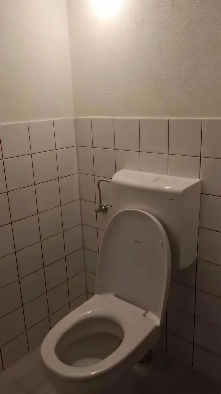 Toilet in marmerlook, voor